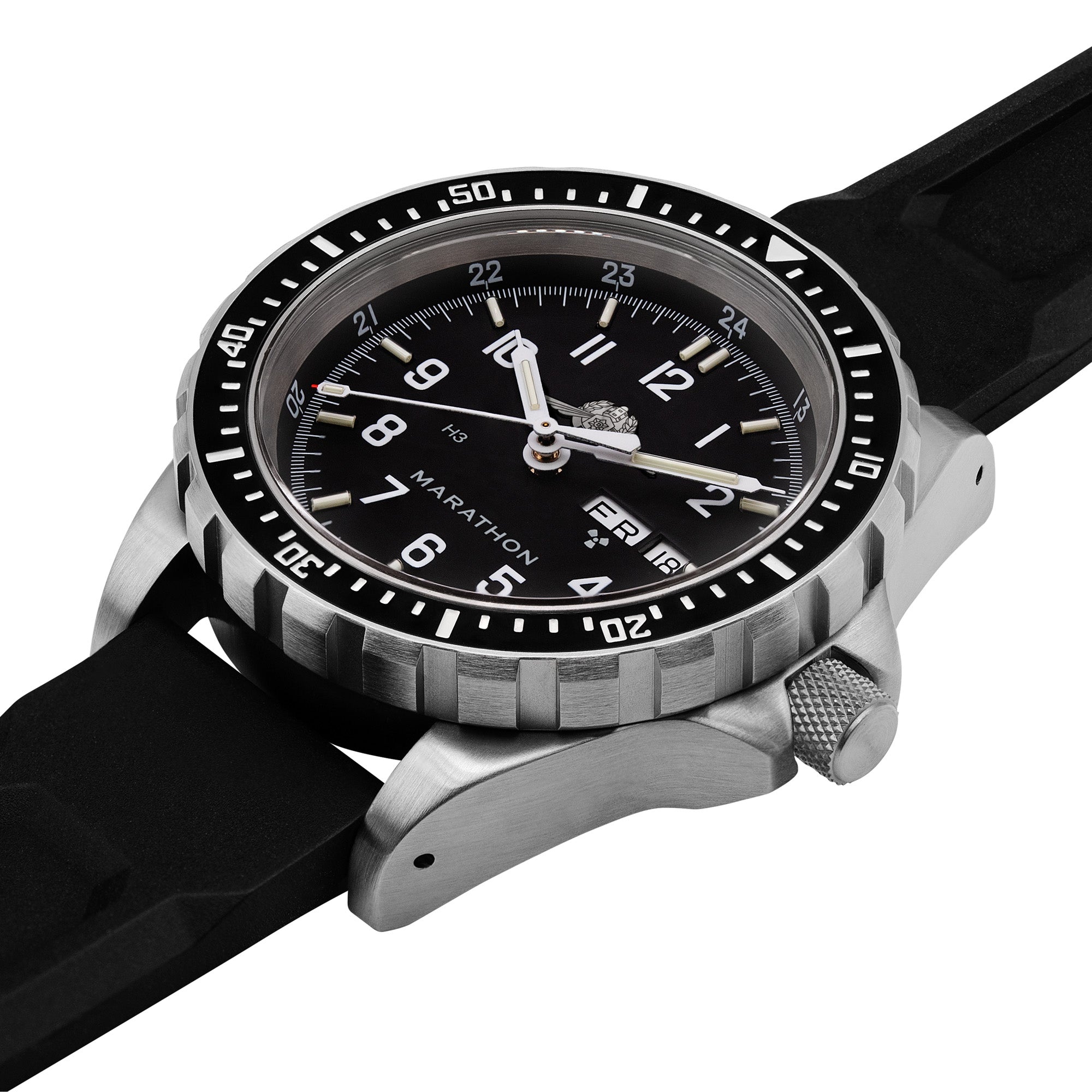 46mm Official IDF YAMAM™ Jumbo Day/Date Automatic (JDD) MARATHON