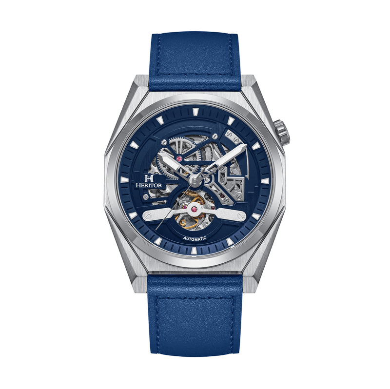 Amadeus Skeleton Watch Blue / Silver | Blue Dial