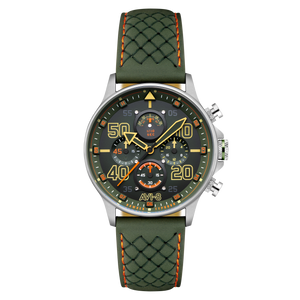 Coningham Chronograph Green / Leather Green Dial