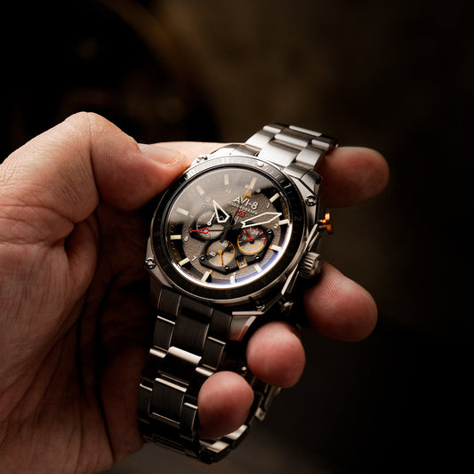 ATLAS DUAL TIME CHRONOGRAPH GREY / STAINLESS STEEL | Grey Dial