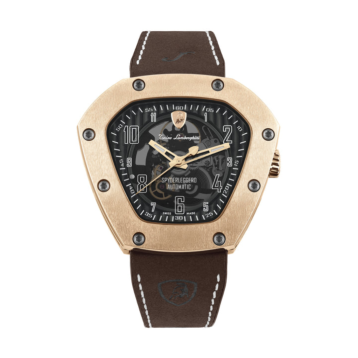 Spyderleggero Skeleton ROSE GOLD (Extended Ship Time from Switzerland) Black Dial