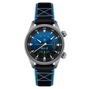 Hud Automatic Blue / Leather | Blue Dial
