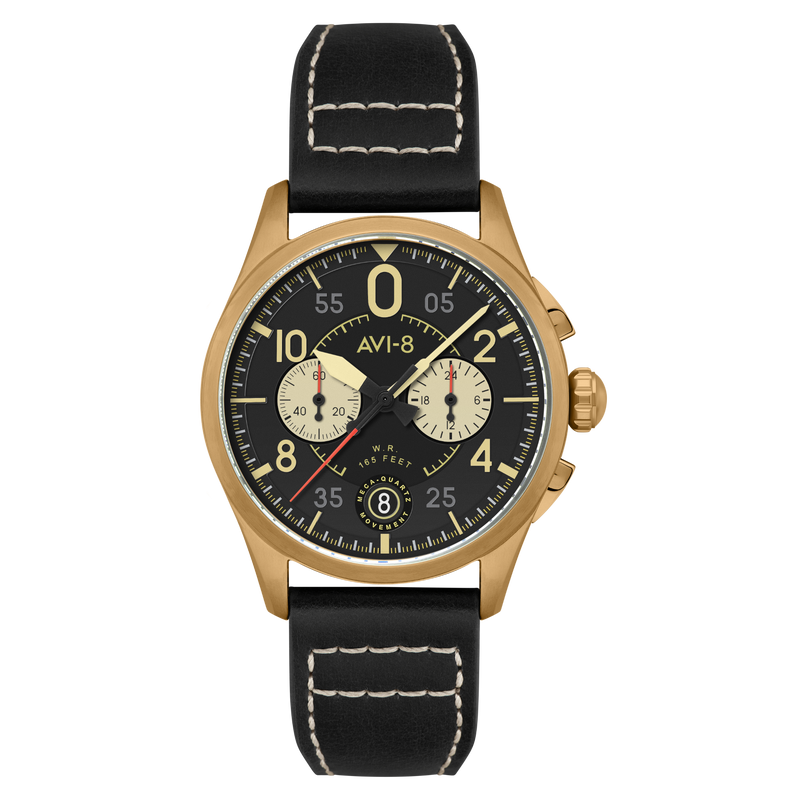 Lock Chronograph Black / Leather | Black Dial