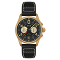 Lock Chronograph Black / Leather | Black Dial