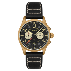 Lock Chronograph Black / Leather | Black Dial
