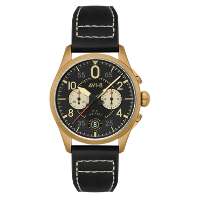 Lock Chronograph Black / Leather | Black Dial