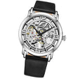 Legacy-3982.4 Black Leather | Silver Dial
