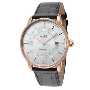 Baroncelli 39mm / Silver / Black | Silver Dial