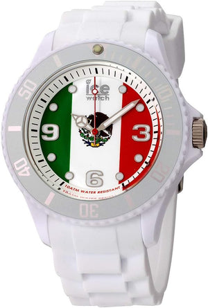 Ice-World 40mm / Green White Red / White | Multi-Color Dial