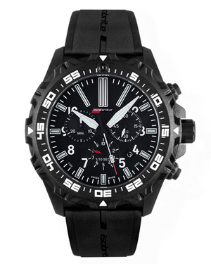 Swiss Made T100 Tritium Chronograph T100 Tritium Markers | Black Dial