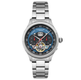 Baron Grand Date Calendar Open Heart Automatic Blue / Steel Stainless Steel | Blue Dial