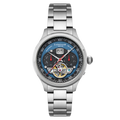 Baron Grand Date Calendar Open Heart Automatic Blue / Steel Stainless Steel | Blue Dial