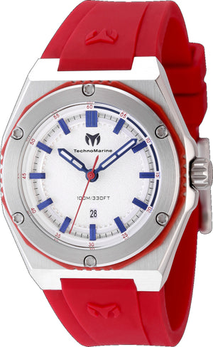 Coral Legacy 36mm / Silver / Red Silver Dial