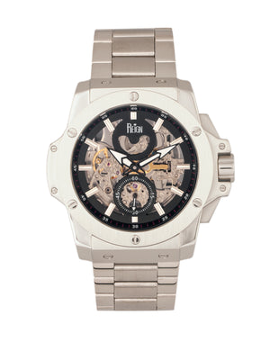Commodus Bracelet Silver/Black | Black Dial