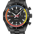 Regatta GV2 Swiss Quartz,Tide cycle indicator, Black dial, IPBLK Stainless Steel Bracelet | Black Dial