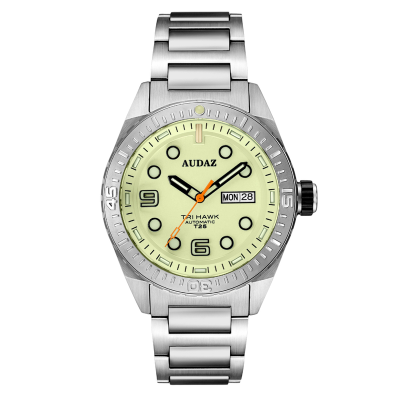 Tri-Hawk Tritium Green with Luminous Glow Green Dial