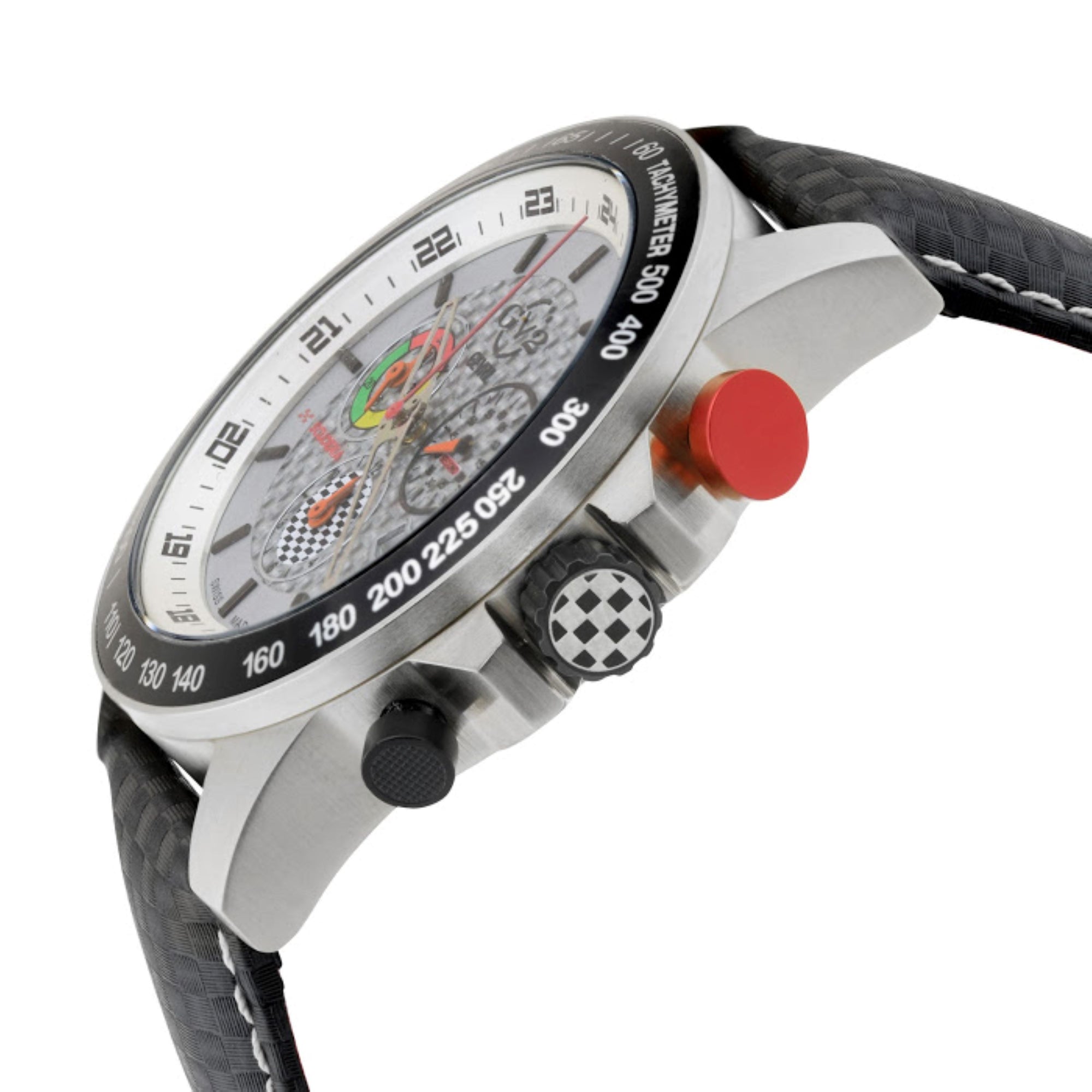 Scuderia GV2 by Gevril Carbon Fiber Dial Chronograph alarm Watch Swiss Made