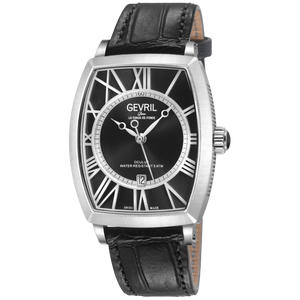 Oculus White Black Sunray Dial Black Handmade Italian Leather Strap Stainless Steel 36x51mm White Black Dial