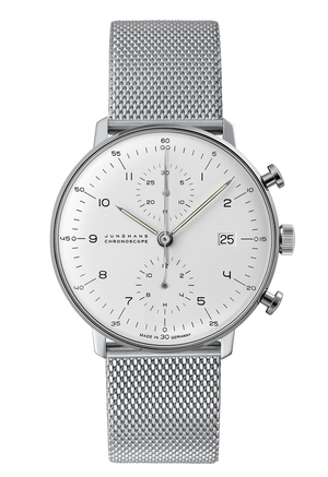 Max Bill Chronoscope White Dial / Milanese Bracelet White Dial