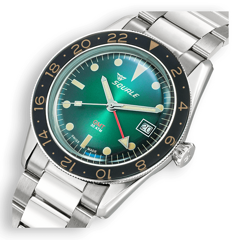 Sub-39 GMT Vintage Green Bracelet | Green Dial