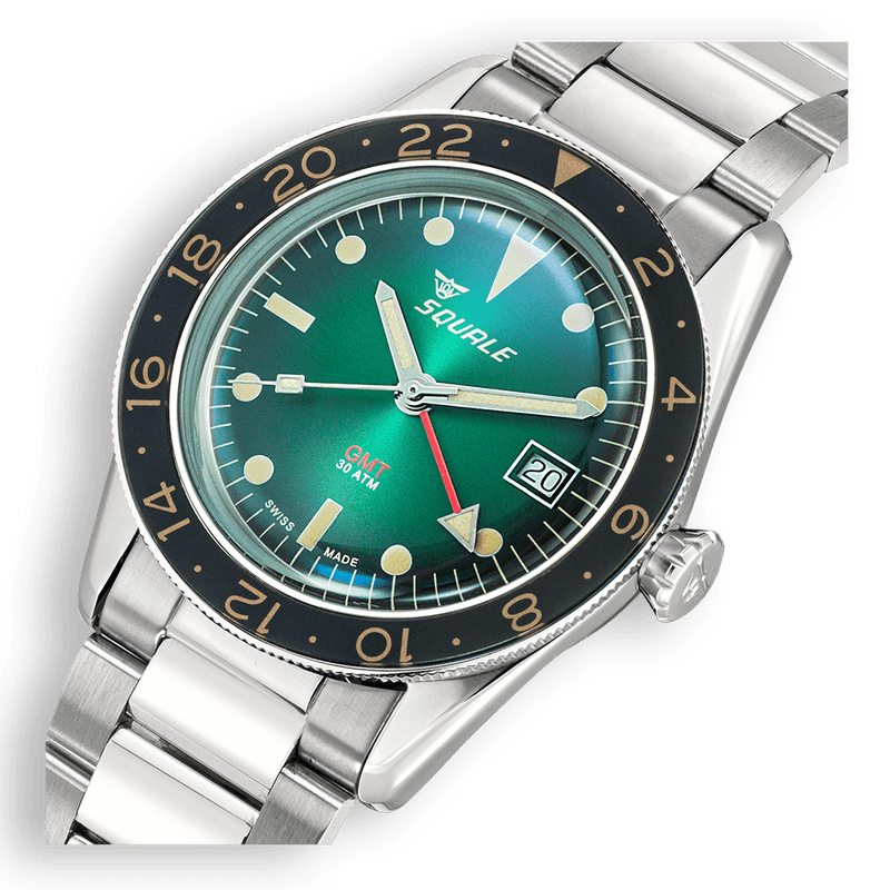 Sub-39 GMT Vintage Green Bracelet | Green Dial