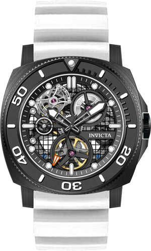 Sea Hunter 44mm / Black / White Black Dial