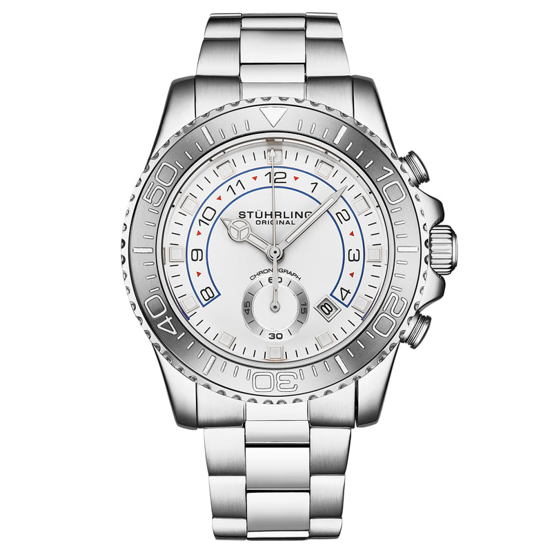 Aquadiver 3966 Silver/Stainless Steel | White Dial