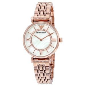 Classic White Mother-Of-Pearl Dial / Rose Gold-Tone Stainless Steel Bracelet Mother-of-Pearl Dial