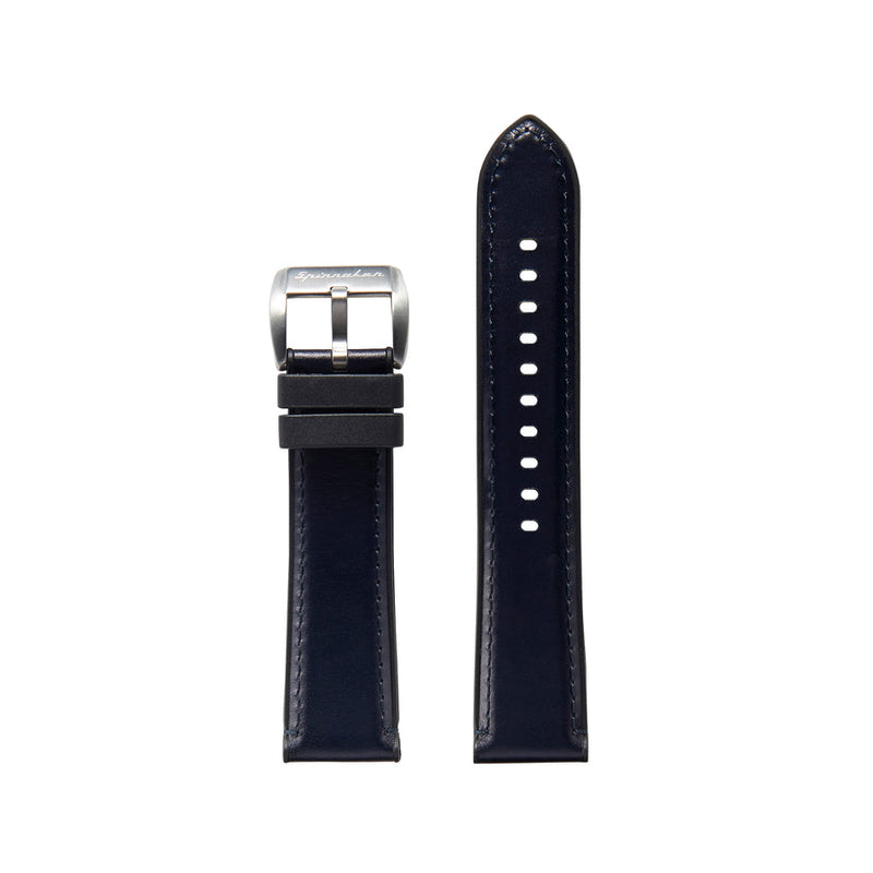 Durevole Rubber / Leather Hybrid Strap Blue / Leather