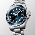 HYDROCONQUEST GMT Blue / Stainless Steel | Blue Dial