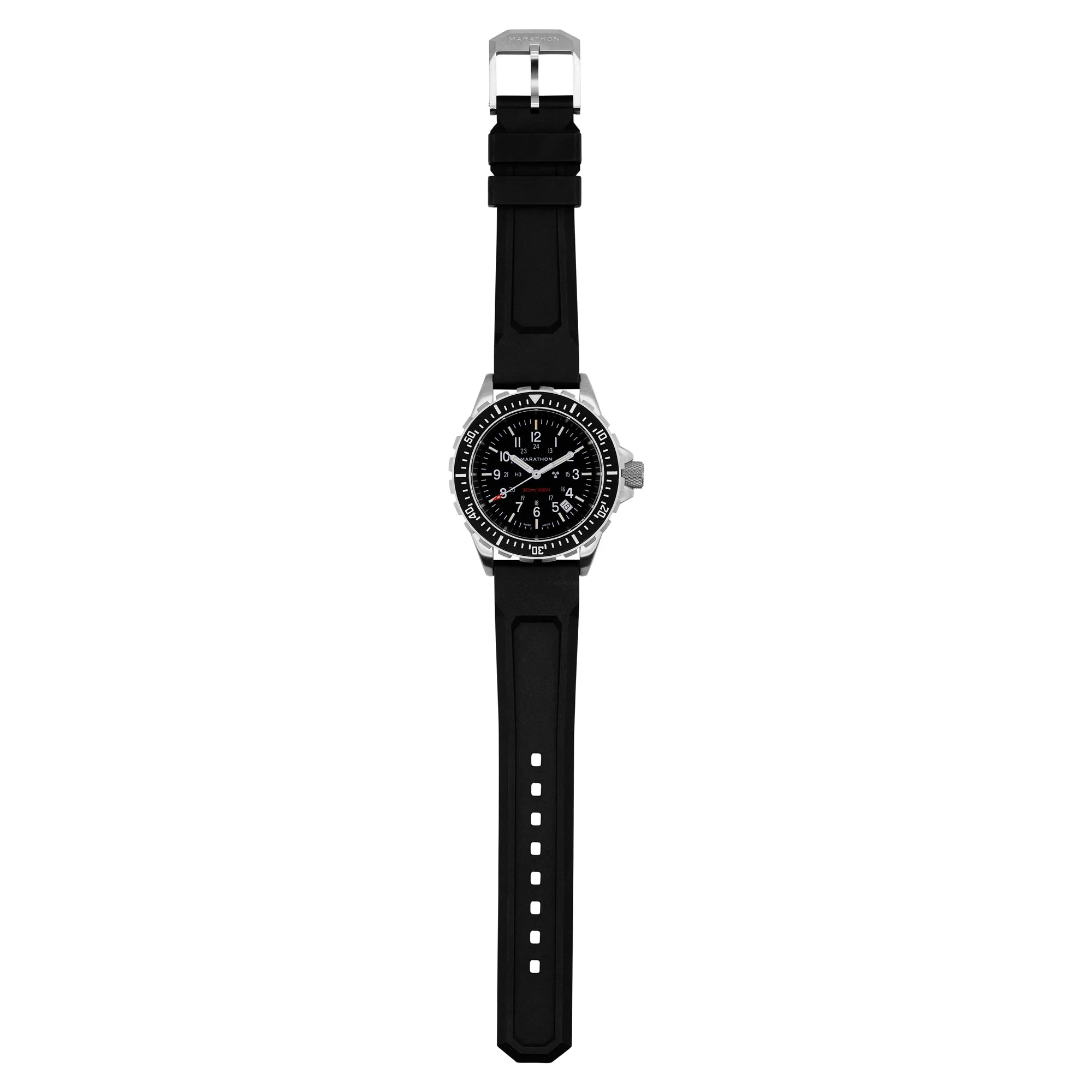 Dive SS/BKSS 3PC RUBBER (WW194007SS-0130) | Black Dial