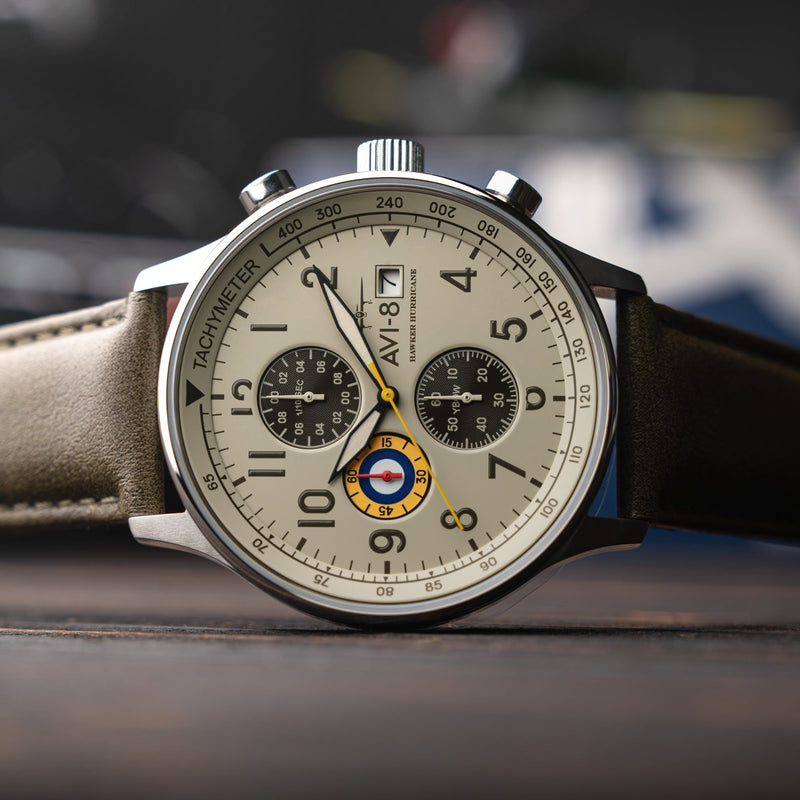 Classic Chronograph Khaki / Leather | Khaki Dial