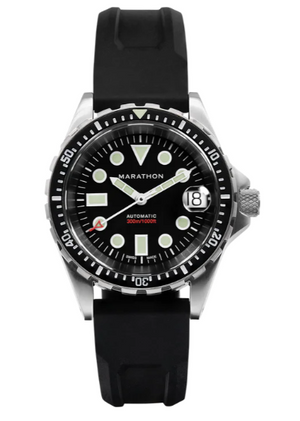 36mm OSAR-D 36mm Original SAR w/ Date on 3-Piece Rubber Strap Kit (OSAR-D) | Black Dial