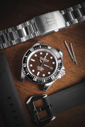 Deep Marine Explorer Swiss Automatic II Silver bezel | Brown Dial