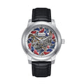 Emmanuel Semi Skeleton Custom Dial Black/Silver MULTICOLOR Dial