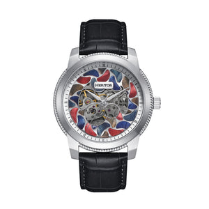 Emmanuel Semi Skeleton Custom Dial Black/Silver MULTICOLOR Dial