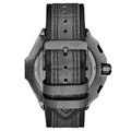 Mens Sport Watch Grey/Leather | Black Dial