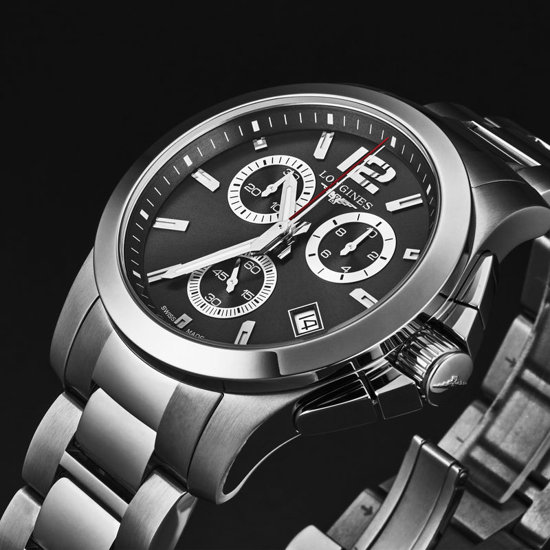 Conquest L37024566 / Black | Black Dial