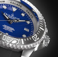 Damascus Swiss Automatic SW200 Deep Marine Explorer II Damascus/Blue Dial/Black Strap | Blue Dial