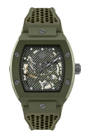 The Skeleton Ecoceramic Green / Silicone | Green Dial