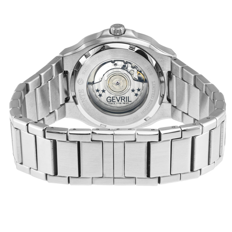 Potente Silver/White ,Silver band, Swiss Automatic Dress Watch | White Dial