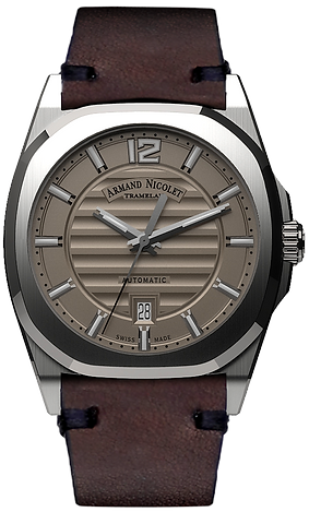 M02-5 Grey/leather | Gray Dial