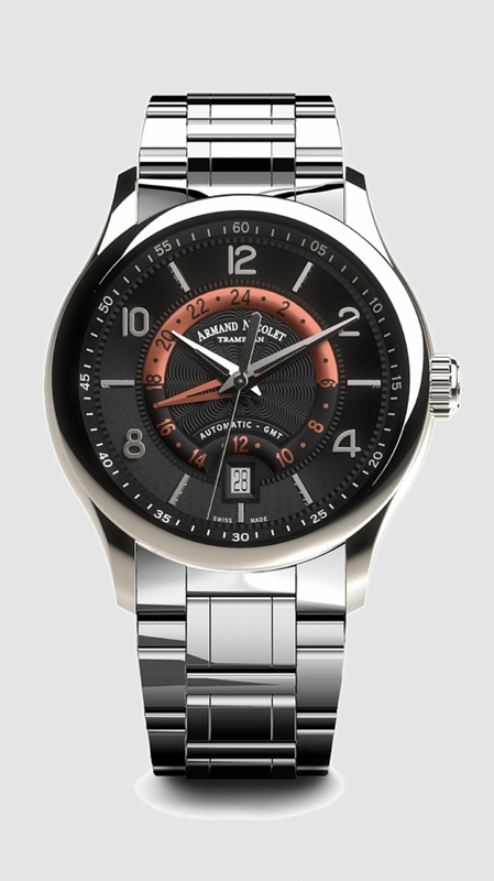 M02-4 Black/Stainless Steel | Black Dial