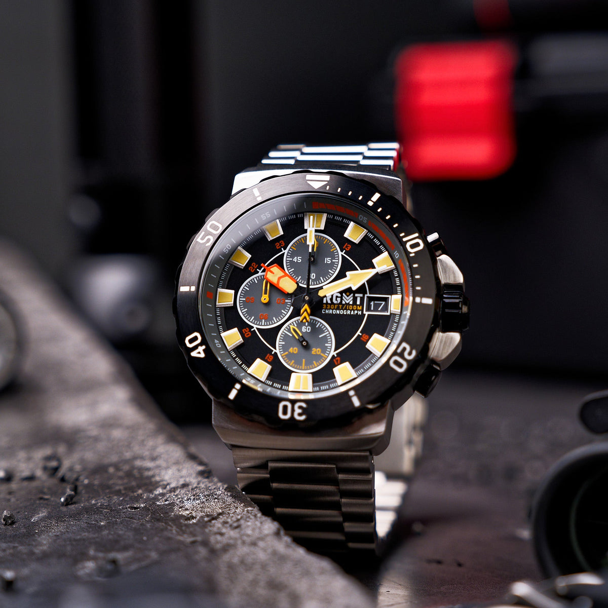 TRENCH CHRONOGRAPH BLACK / STAINLESS STEEL Black Dial