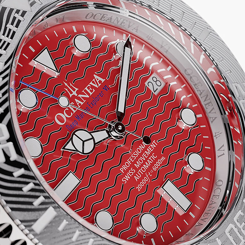 Deep Marine Explorer VI 6000m Grade 5 Titanium 6000m/RedDial | Red Dial