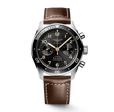 Spirit Flyback Black / Leather | Black Dial