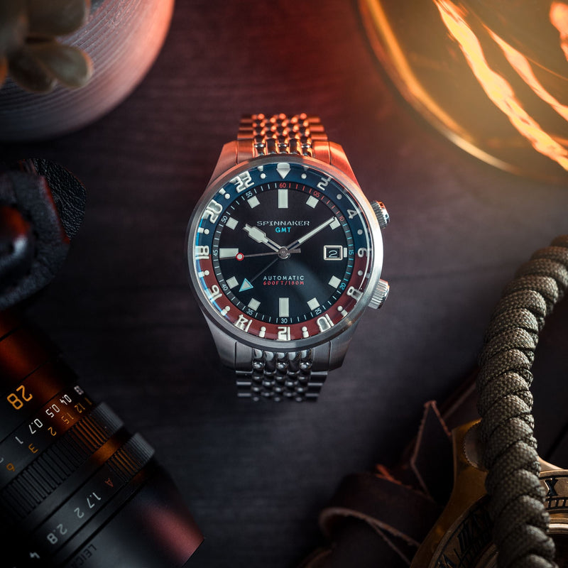 Bradner GMT Automatic Black / Stainless Steel | Black Dial