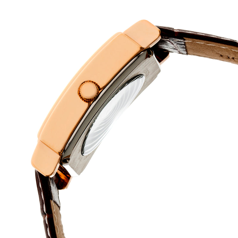 Frederick Rose Gold/Black | Brown Dial