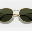 HEXAGONAL FLAT LENSES UNISEX Gold / Green Polar |  Dial