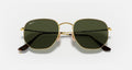 HEXAGONAL FLAT LENSES UNISEX Gold / Green Polar |  Dial